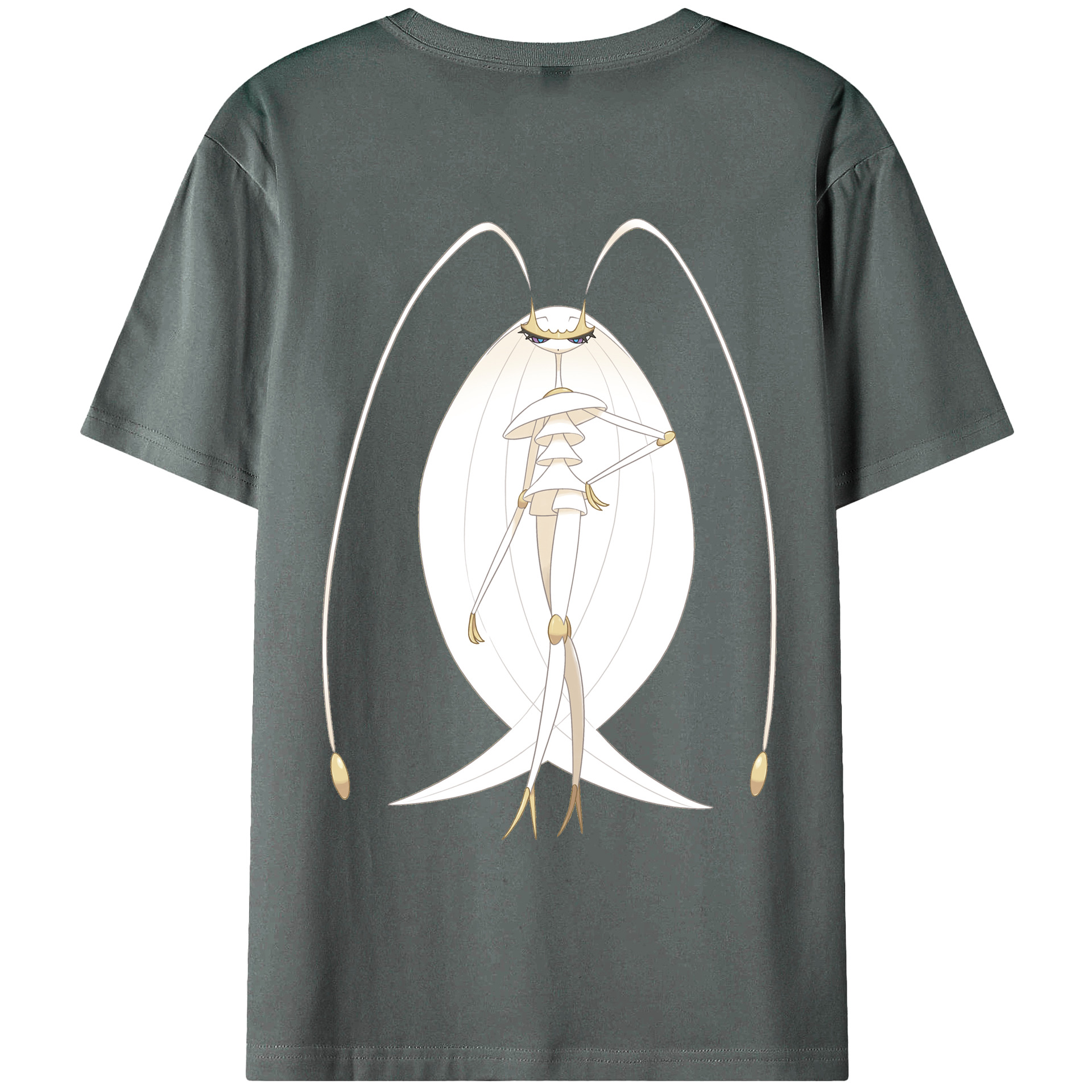 （画像用） ポケットモンスター Pokémon 綿100％ メンズ半袖Tシャツ（バックプリント） 通気性
